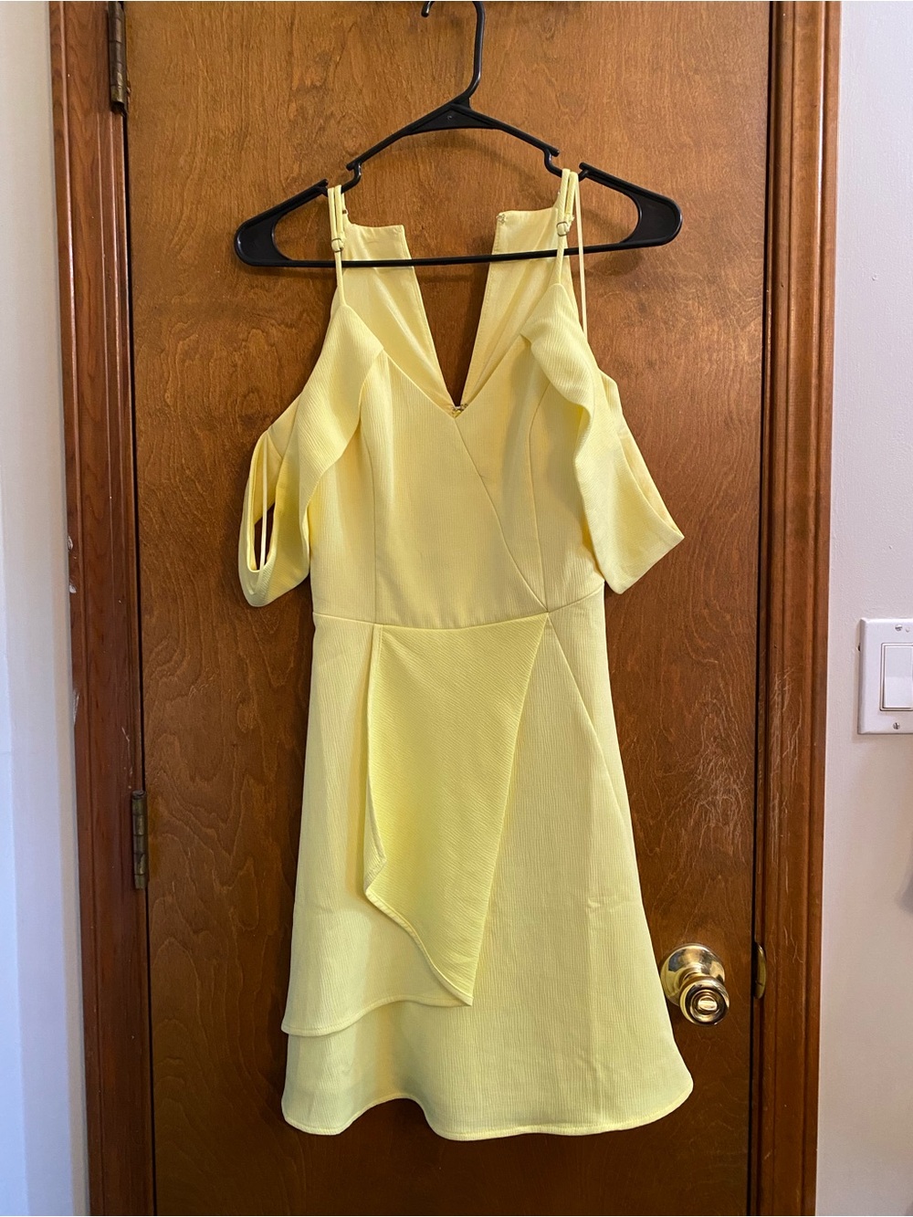 Highlighter yellow skater dress